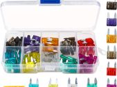 Mini Fuses,TKING 100pcs Assorted Auto Car Truck Mini Blade Fuses Assortment 2A 3A 5A 7.5A 10A 15A 20A 25A 30A 35A With 1 Fuse Extrator 1 Carrying Box (Mini Blade Fuse)