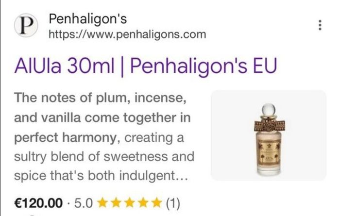 Brand New AlUla 30ml Penhaligon's