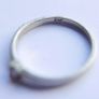 Vintage Serling Silver 925 Ruby Pebble Stacking Ring Size J1/2 - 1,2g Image 5