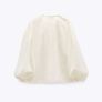 Zara Semi-Sheer Shirt With Ruffles Image 8