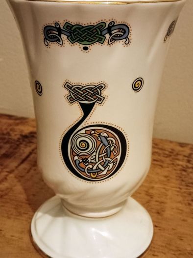 Vintage Royal Tara Book of Kells Vase.