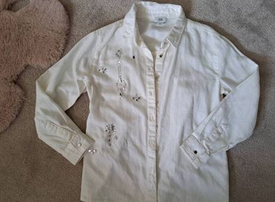 River Island diamond white shirt new