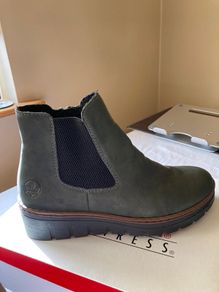 Rieker nubuck fleece lined ankle boots size EU 40 US 8.5