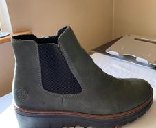 Rieker nubuck fleece lined ankle boots size EU 40 US 8.5