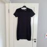 Zara black ribbed dress Image 7