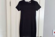 Zara black ribbed dress