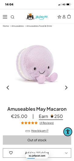 New JELLYCAT Mona Macaron & May Macaron Pair
