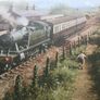 Vintage Steam Engine Print Image 3
