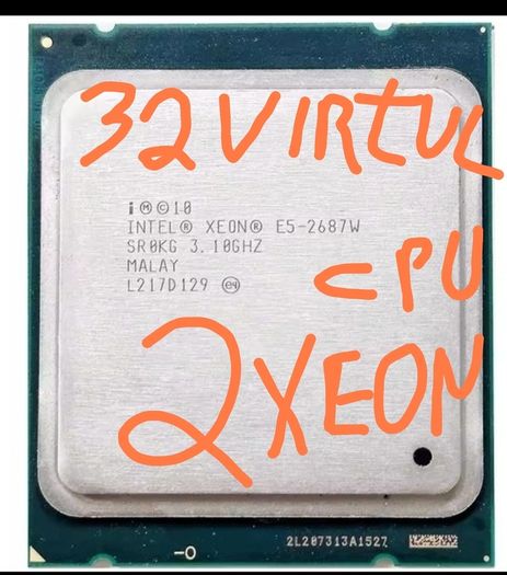 DELL WORKSTATION T7600 2x Intel Xeon E5-2687W (3.10 GHz base, 3.80 GHz Turbo Boost, Total 16 cores/32 threads  4TB storage , 512GB  16x32GB memory ram video card for 4 monitors display port