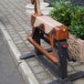 Vintage Wooden Rocking Horse Image 4