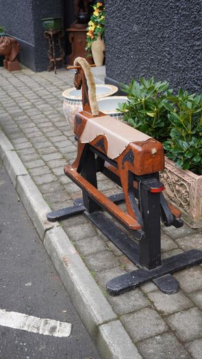 Vintage Wooden Rocking Horse