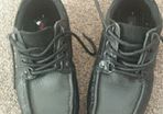 Boys black shoes size 1