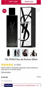 YSL MYSLF Travel Exclusive set for him