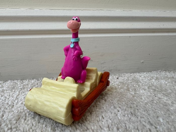 Burger King The Flintstones Rollers 1993 Pt 4 Dino Part is Missing Approx. 8 cm. Used Please see photos