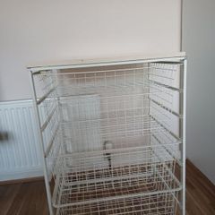 Metal Basket Drawer Storage Unit