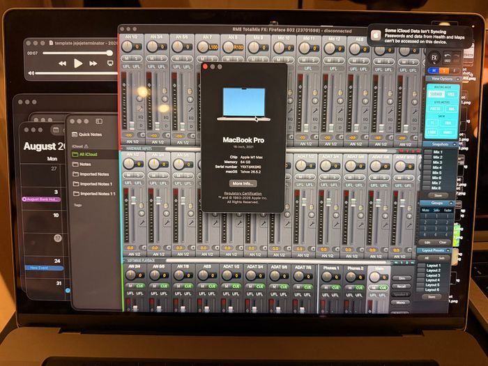 Macbook pro 16" M1 Max 64GB 1TB SSD