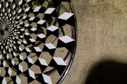 Italian calligaris geometric design coffee table
