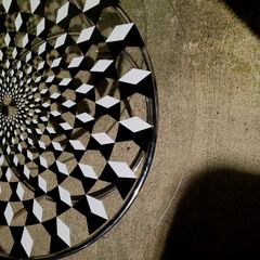Italian calligaris geometric design coffee table