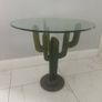 Cactus round glass top side coffee table Image 3
