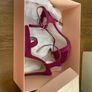 Brand new unworn bright pink high heel sandals UK6 Image 2