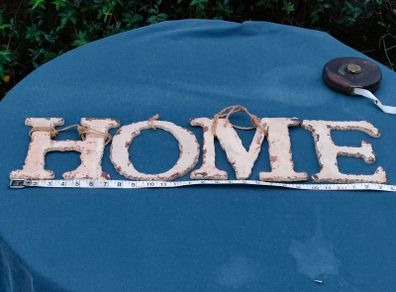 Large HOME sign