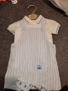 Baby dungarees 2 piece set Brand new - newborn