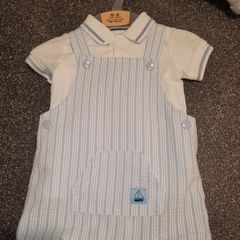 Baby dungarees 2 piece set Brand new - newborn
