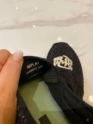 [Espadrilles] Replay - Black Sparkly - Unworn