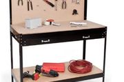 Solid stand Workbench  steel toolbox Storage Pegboard Drawer Table