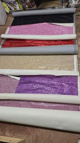 Glitter fabric wall covering material (job lot)