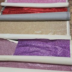 Glitter fabric wall covering material (job lot)
