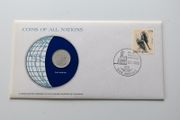 San Marino Bunc 1974 Coin Stamp Cover