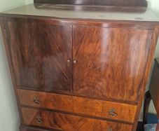 Large Vintage Wooden Cabinet Chest of Drawers