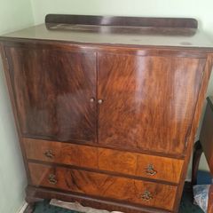 Large Vintage Wooden Cabinet Chest of Drawers