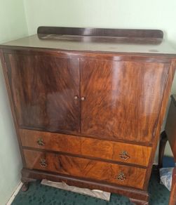 Large Vintage Wooden Cabinet Chest of Drawers