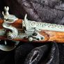 decorative 18th-century style flintlock pistol replica Image 3