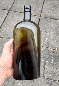 Large vintage whiskey bottle