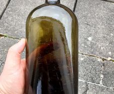 Large vintage whiskey bottle