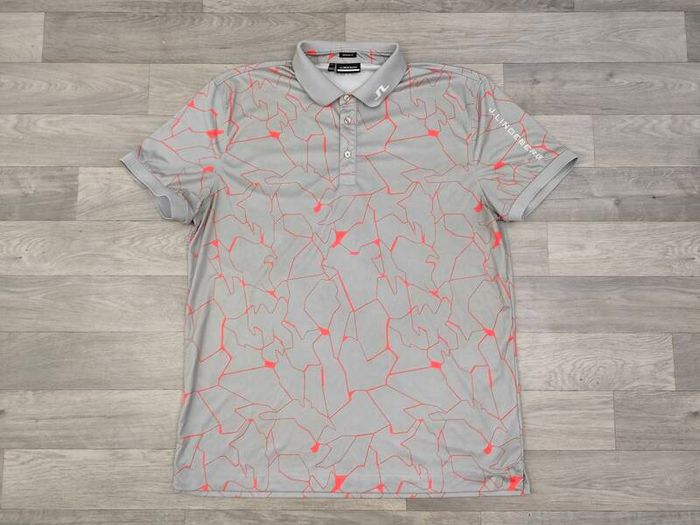 J.Lindeberg Marbled Golf Polo Shirt Mens XXL