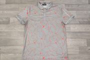 J.Lindeberg Marbled Golf Polo Shirt Mens XXL