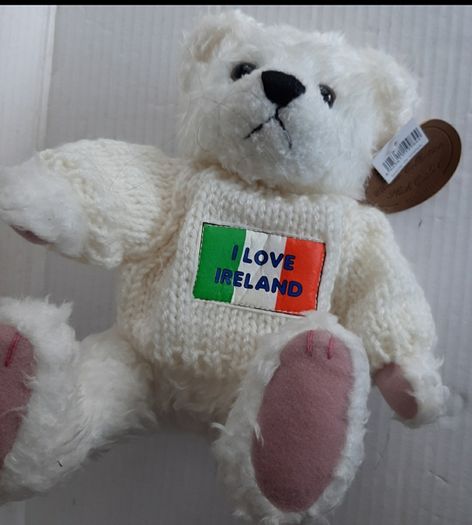 New Teddy with Irish flag tag attached