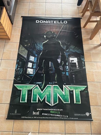 Giant TMNT Donatello 2007 Rare Cinema Display Vinyl Poster 2.4x1.5m