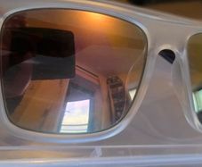Converse Matte Crystal Mens Sunglass Rectangle Plastic, Flash Lens H082