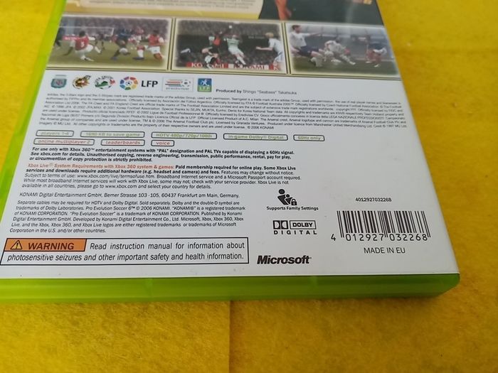 PES 6 Pro Evolution Soccer Xbox 360 Games Original