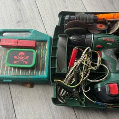 Bosch Modified Impact drill modified to use on a 12v car battery and 100 impact drill bits