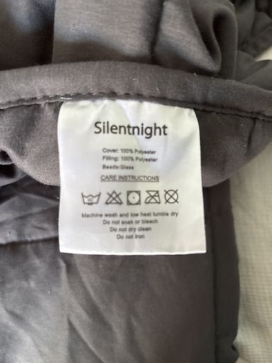 Silentnight Grey Weighted Blanket 6kg 125cm x 180cm single