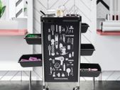 Professional Hairdressing Salon Trolley  5 Drawer Rolling Cart with Accessories