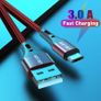 USLION Micro USB Fast Charging QC 3.0-2.0 2A (3M) & Data Sync Nylon Braided Cable (Brand New/Warranty) Image 4