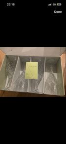 four wine glasses Galway crystal