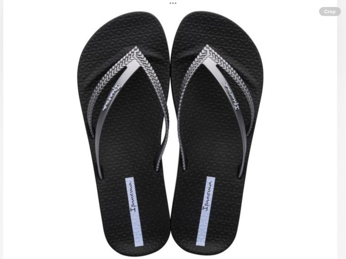 IPANEMA Gun Black Bossa Soft Flip Flops
